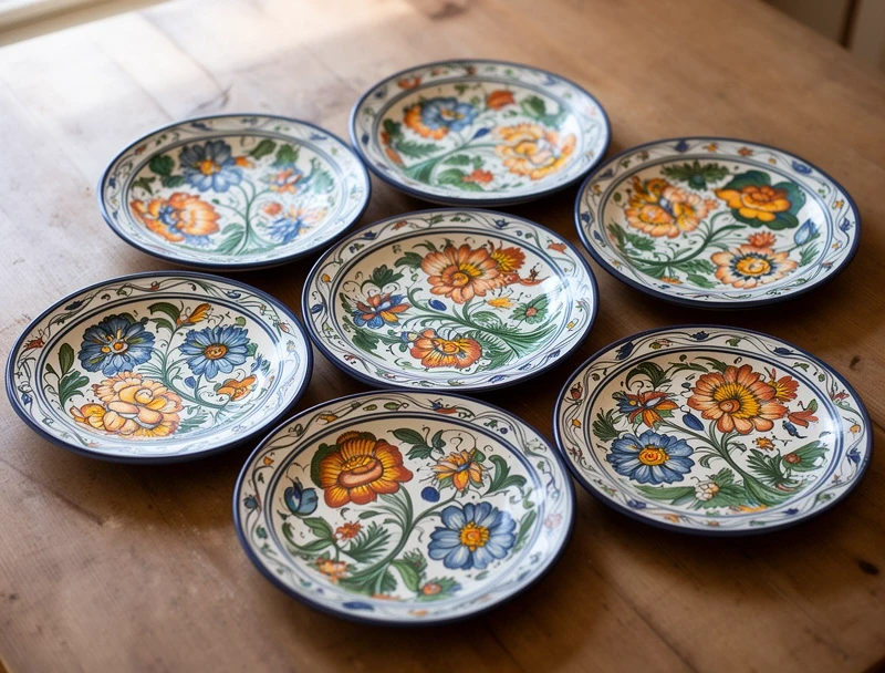 Set piatti decorati Mediterraneo